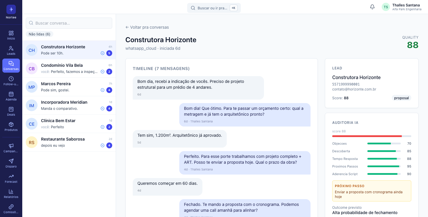 A IA audita cada conversa